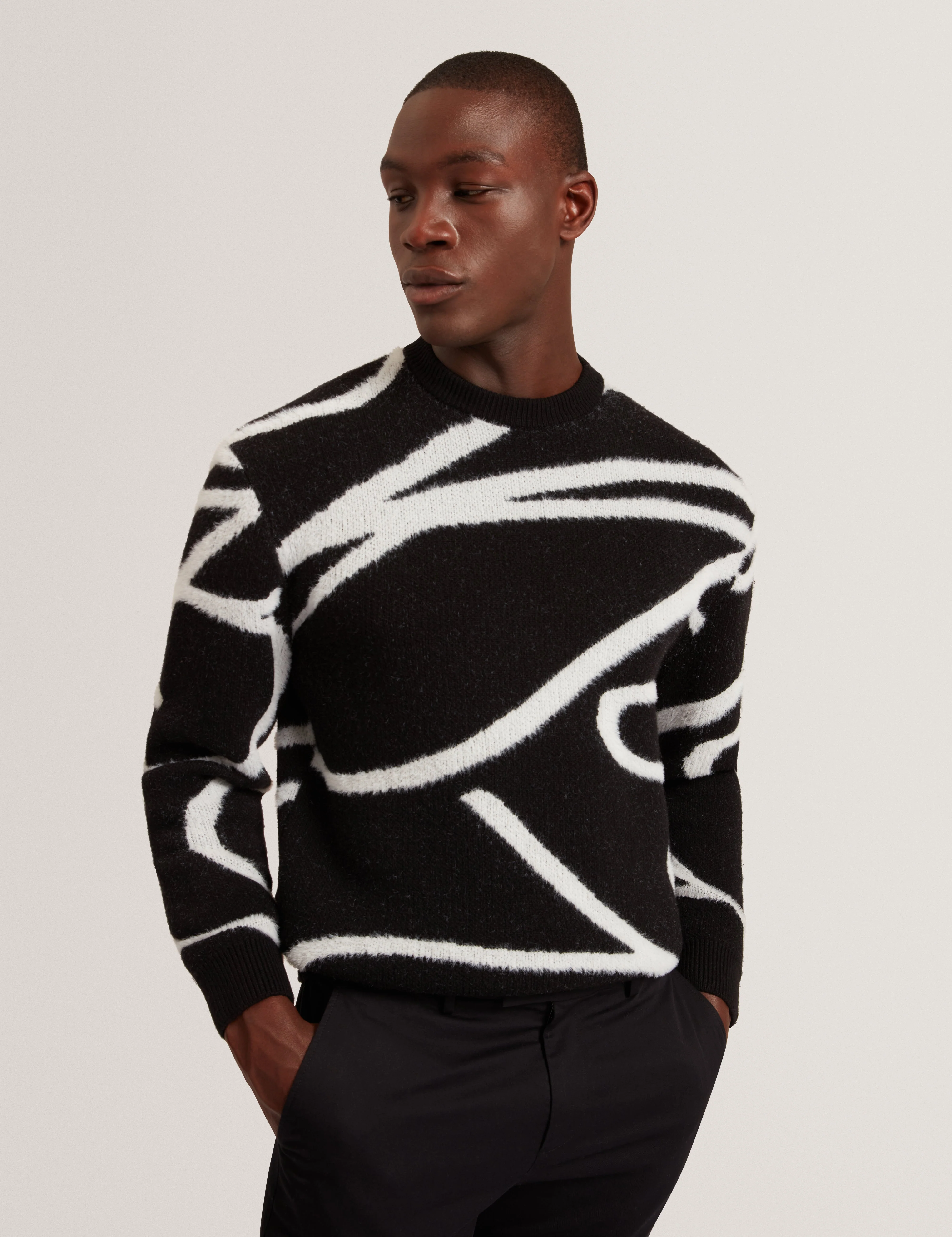 Oldrich Tb Script Graphic Jumper Black