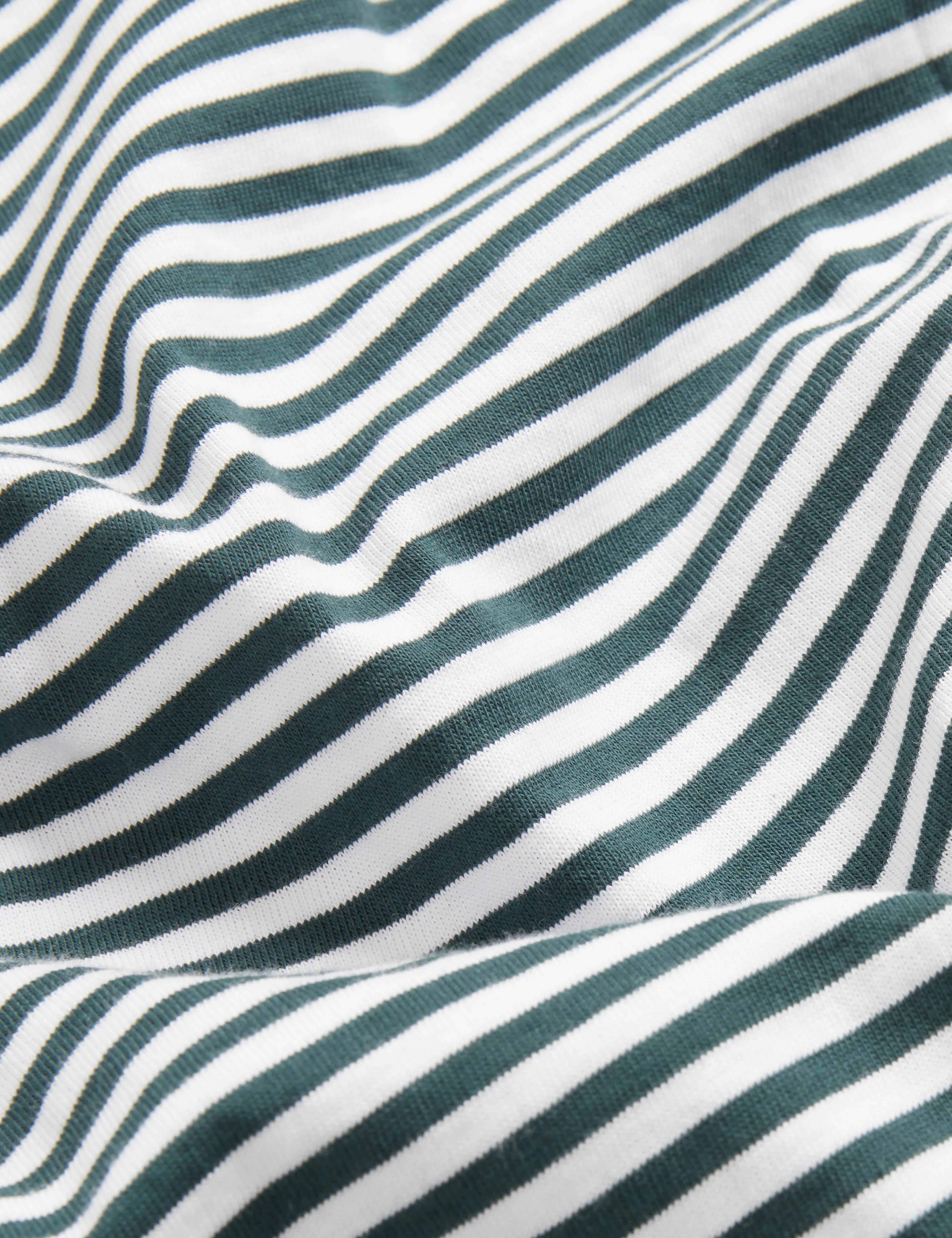 Ourme Short Sleeve Stripe T-Shirt Dk-Green - Image 7