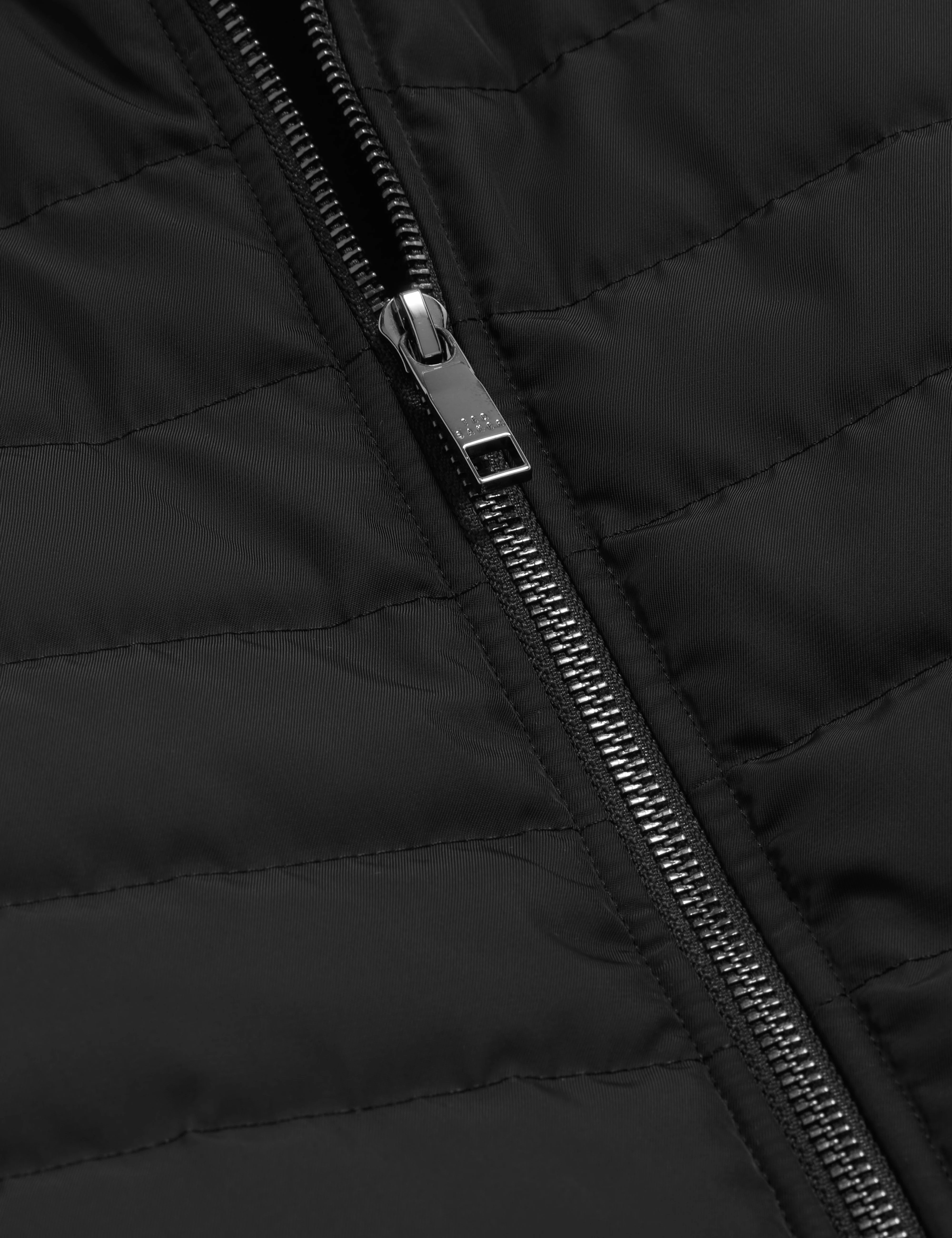 Pafavor Short Sleeve Regular Fit Quilted Gilet Black - Image 3