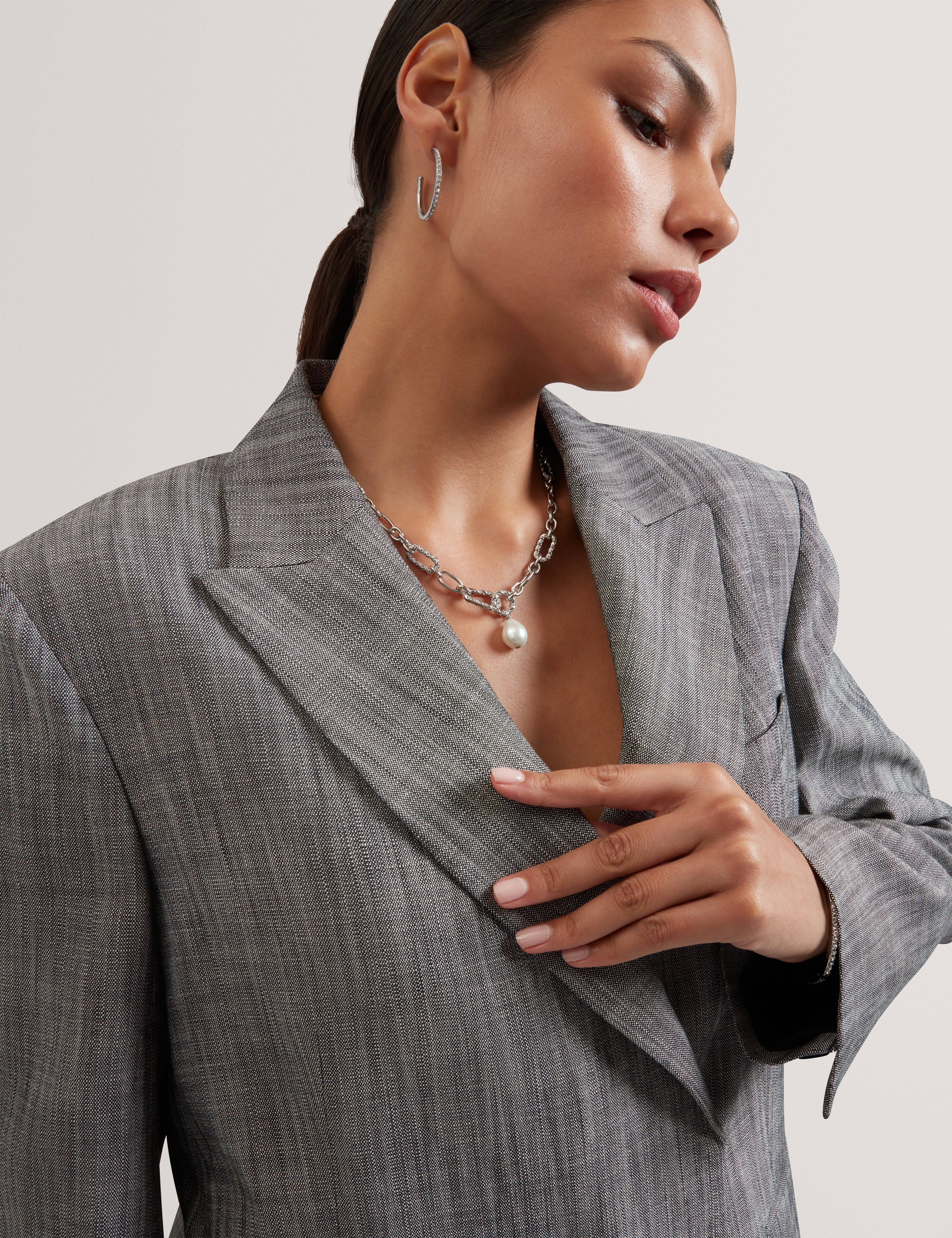 Peyaan Relaxed Longline Blazer Black - Image 3
