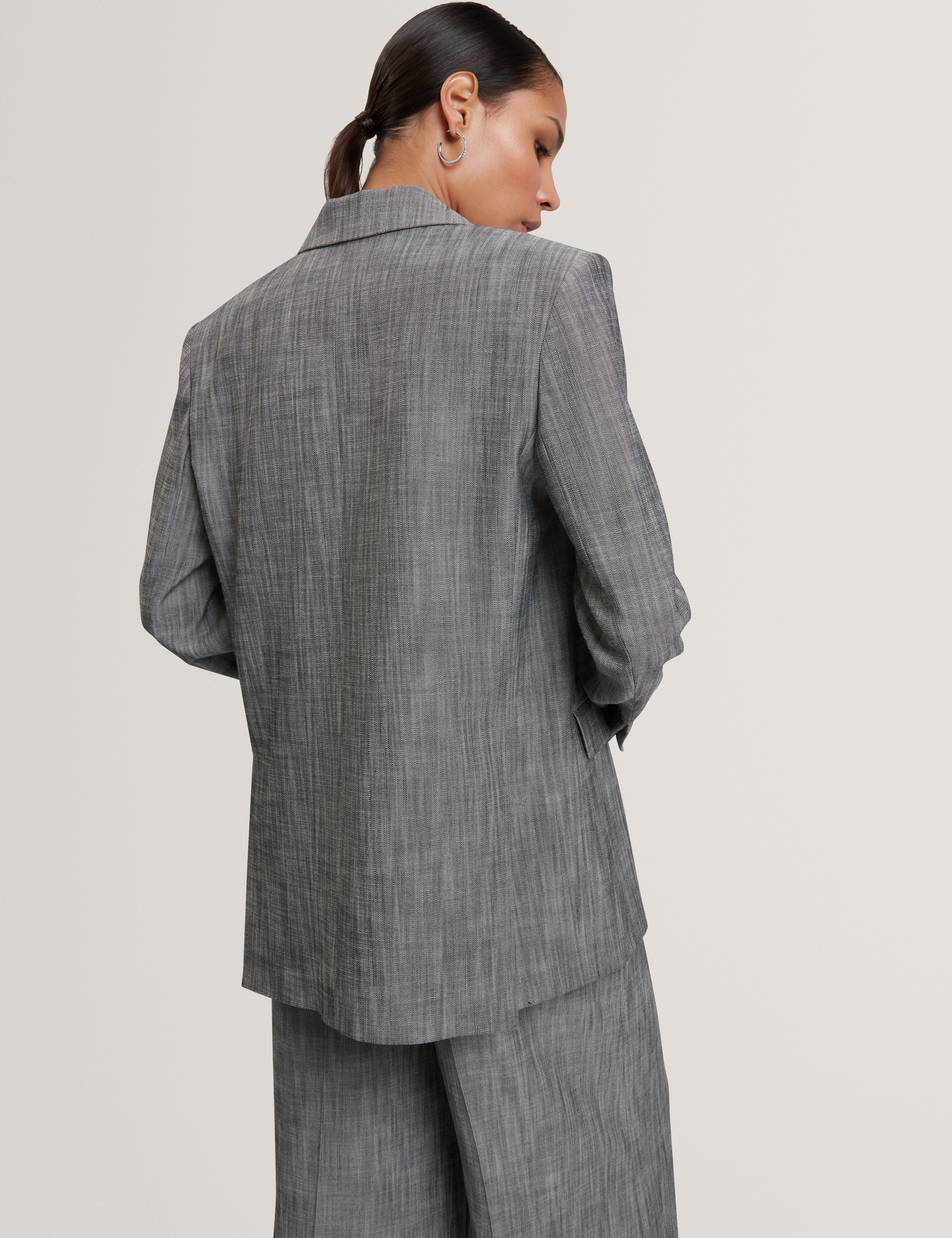 Peyaan Relaxed Longline Blazer Black - Image 4