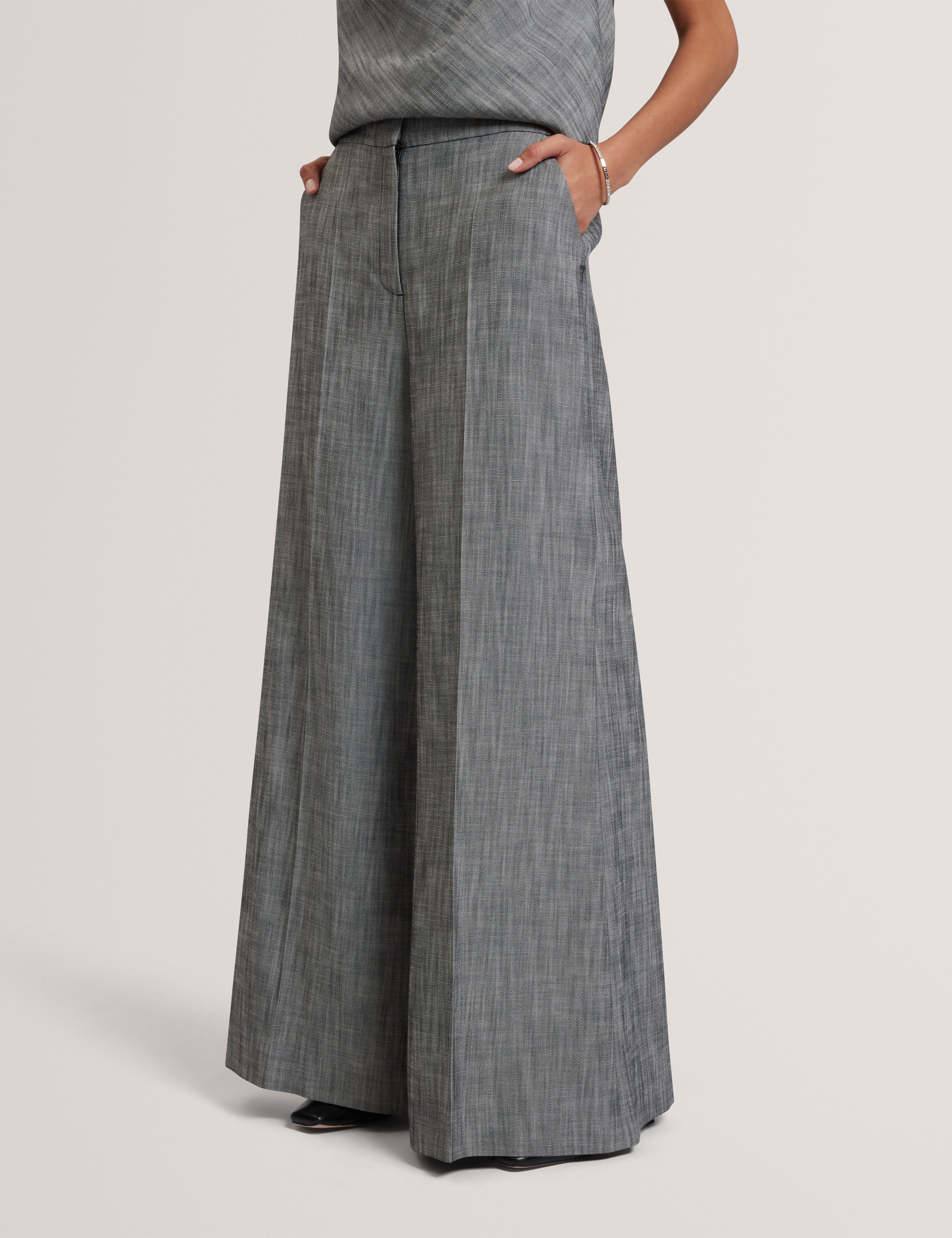 Peyat Tailored Wide Leg Trouser Black