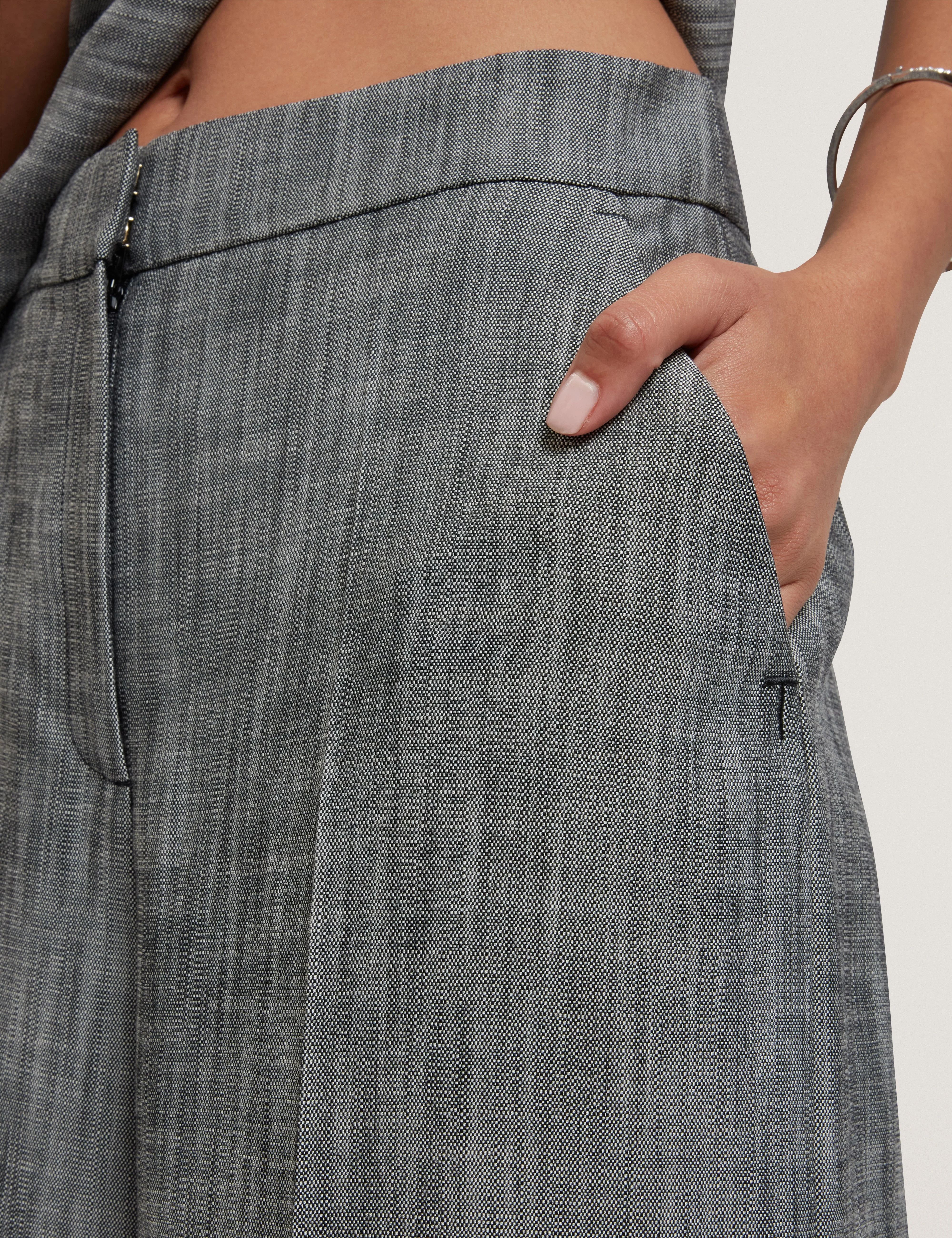Peyat Tailored Wide Leg Trouser Black - Image 4