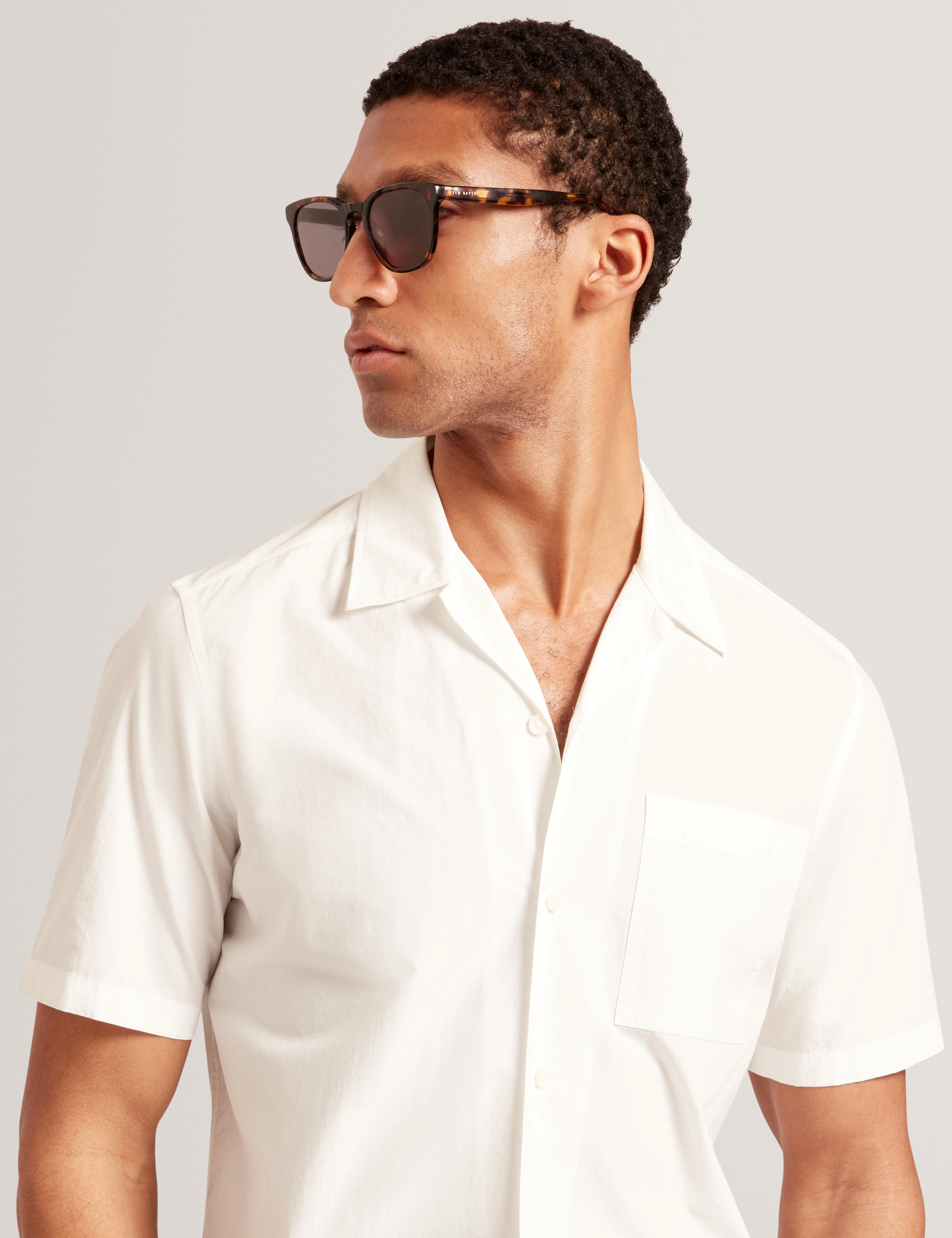 Radclyf Ss Poplin Shirt White - Image 4