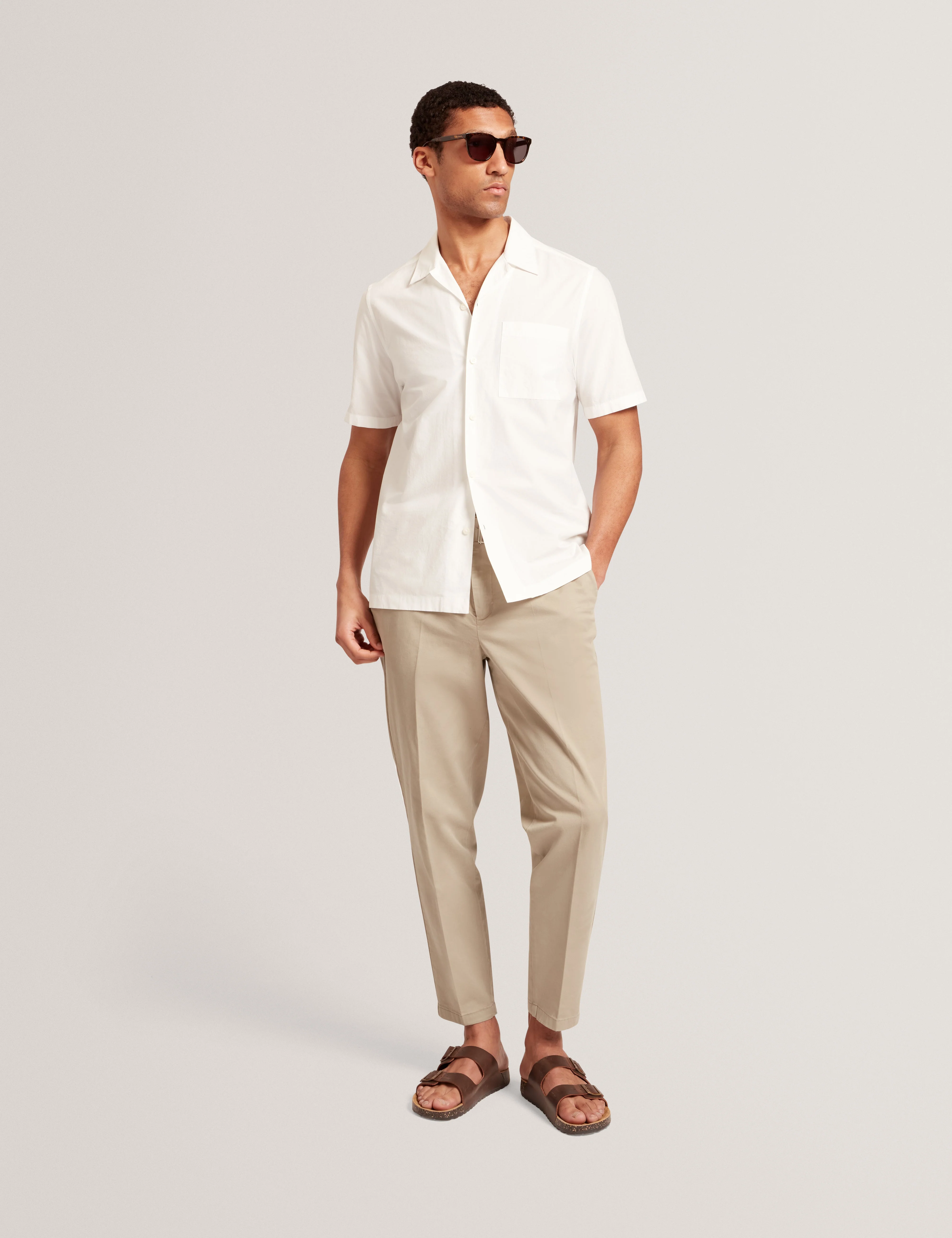 Radclyf Ss Poplin Shirt White - Image 6