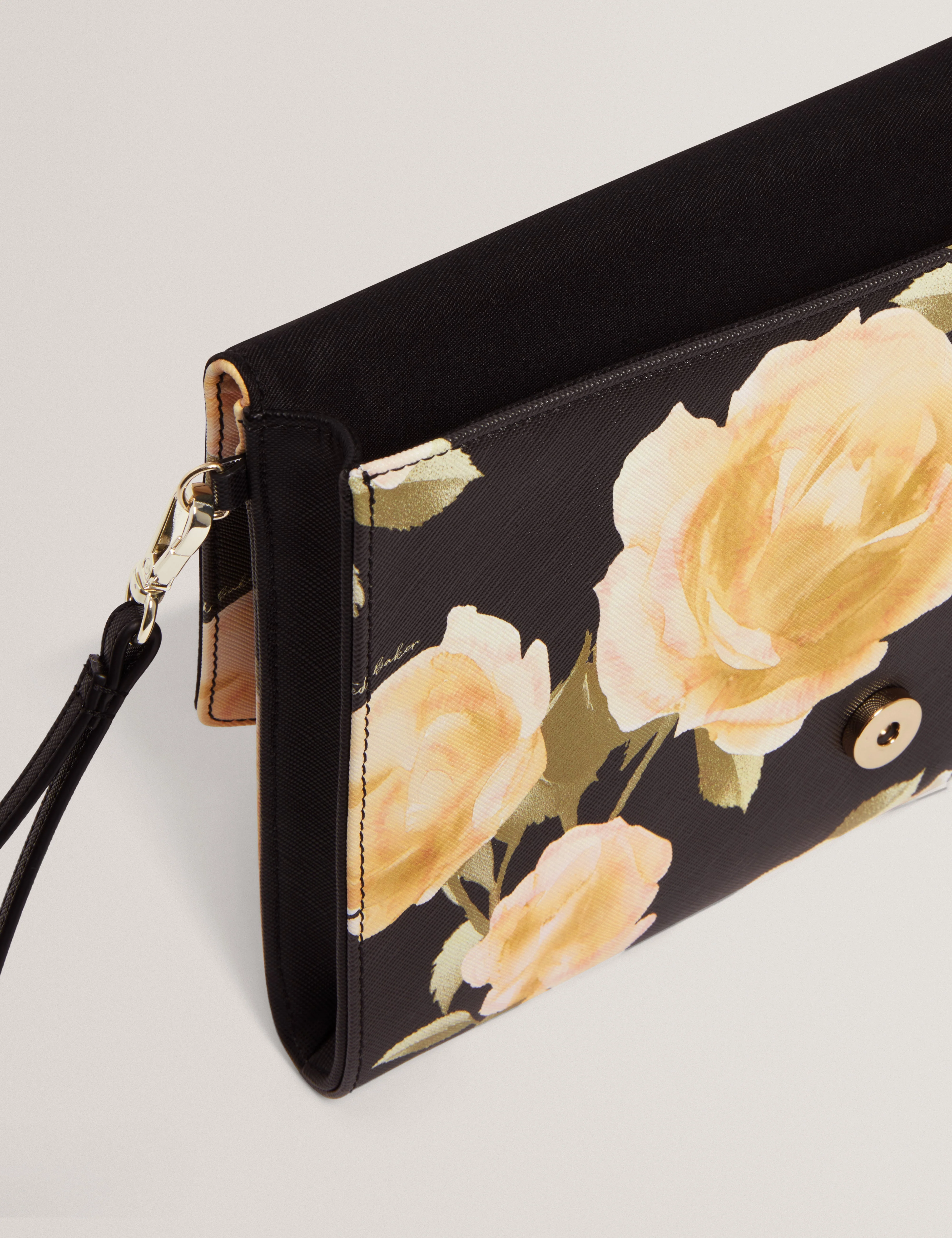 Raymi Floral Printed Pouch Black - Image 5