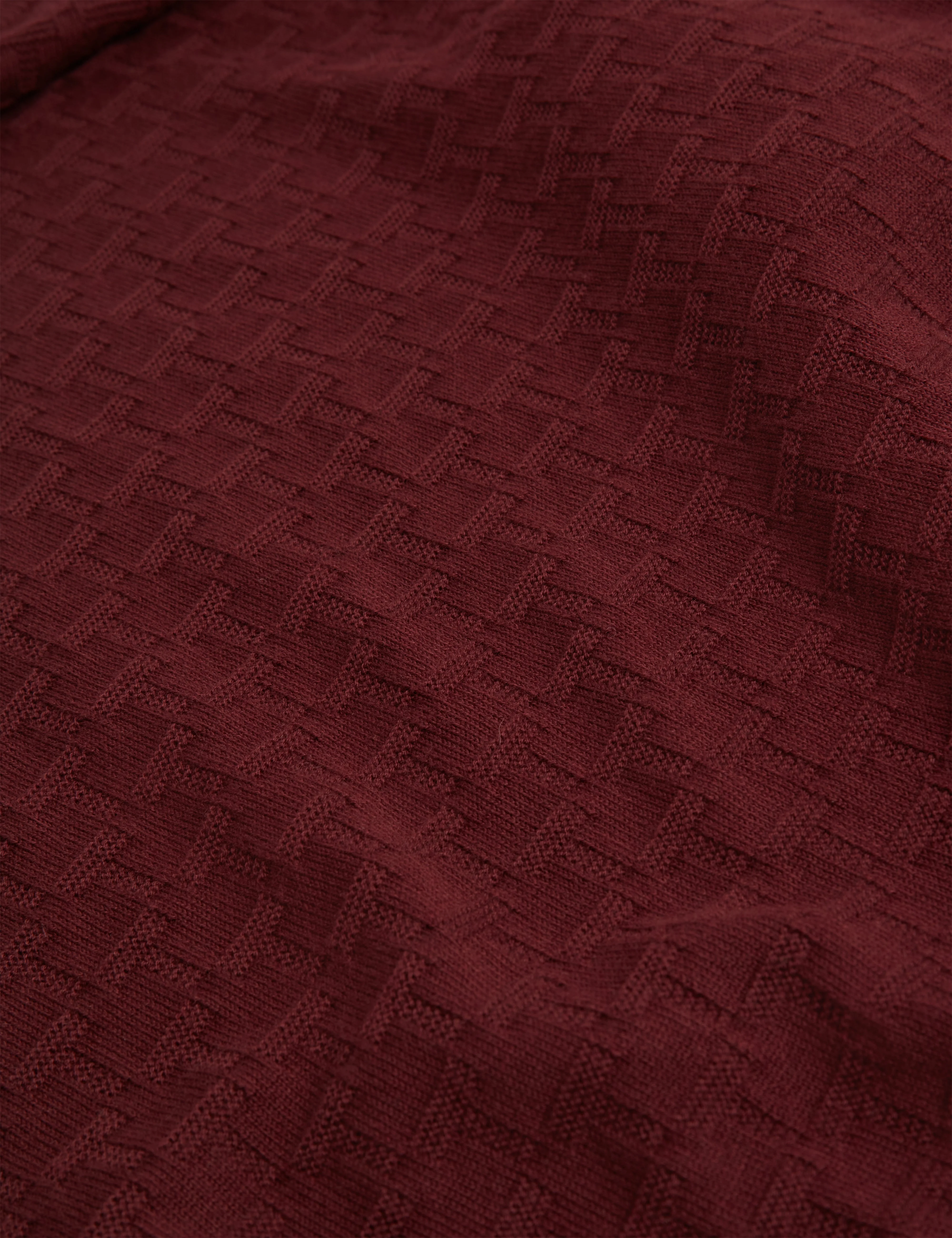 Sainsy T Stitch Crew Neck Maroon - Image 3