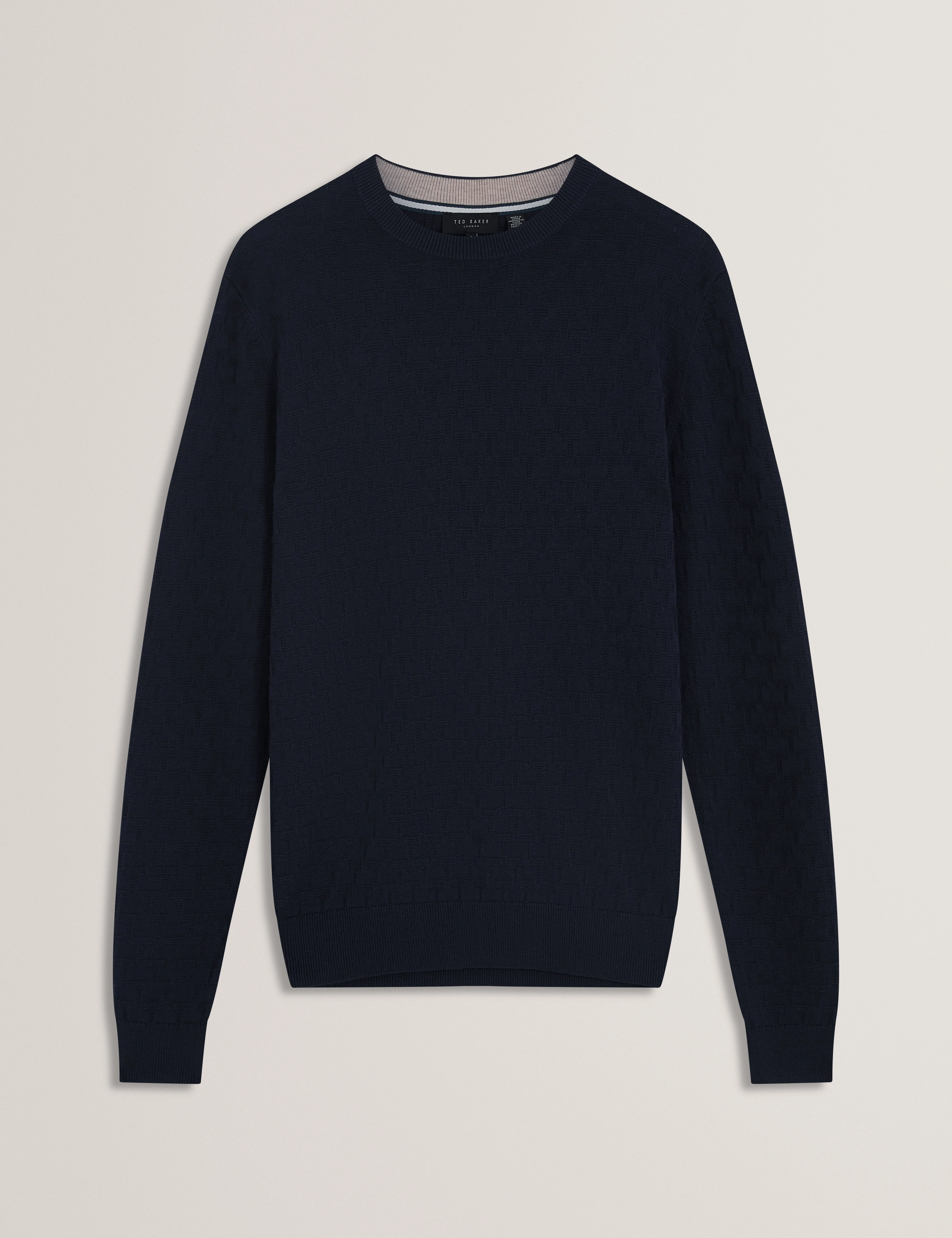 Sainsy T Stitch Crew Neck Navy - Image 7