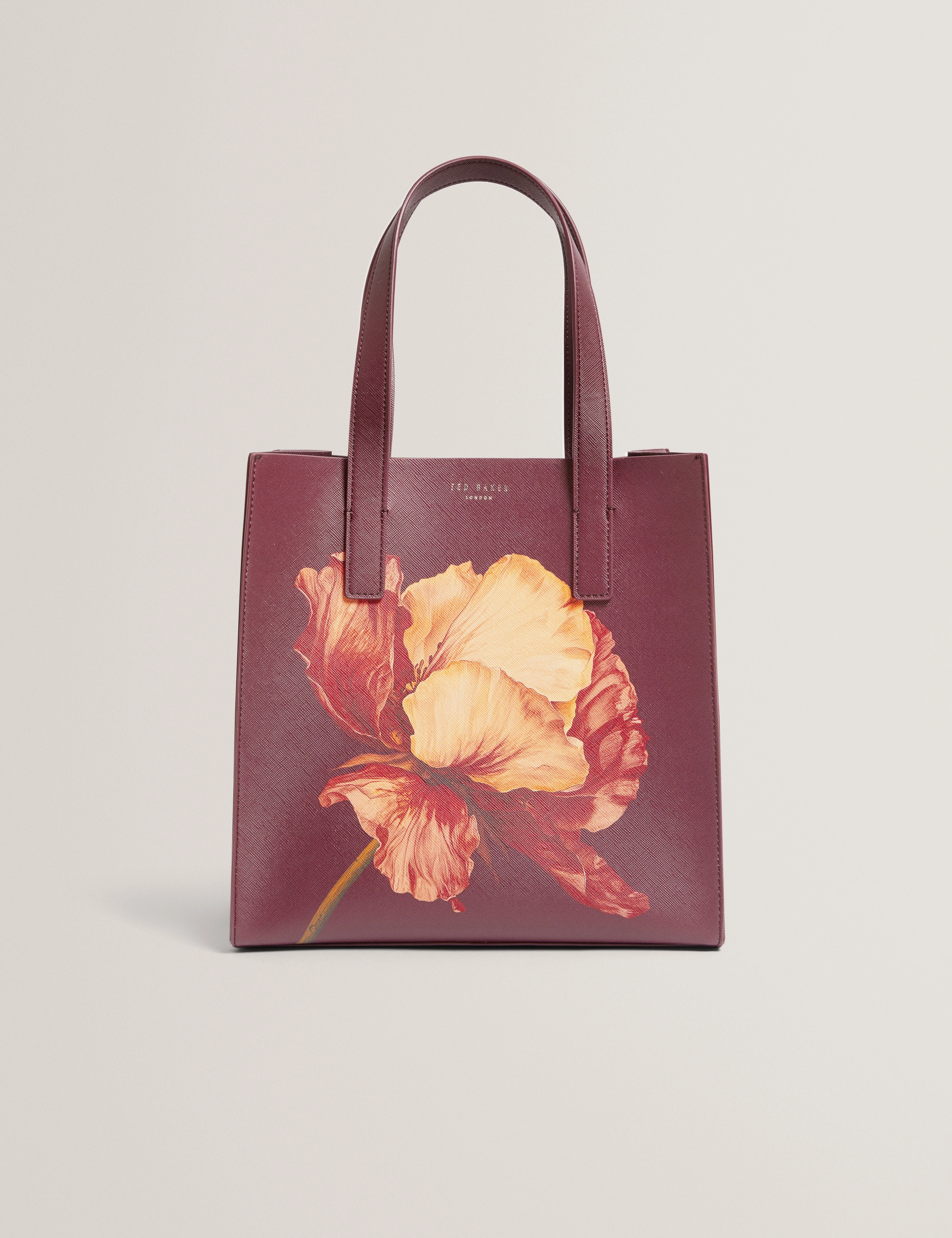 Shimina Printed Flower Small Icon Bag Wine