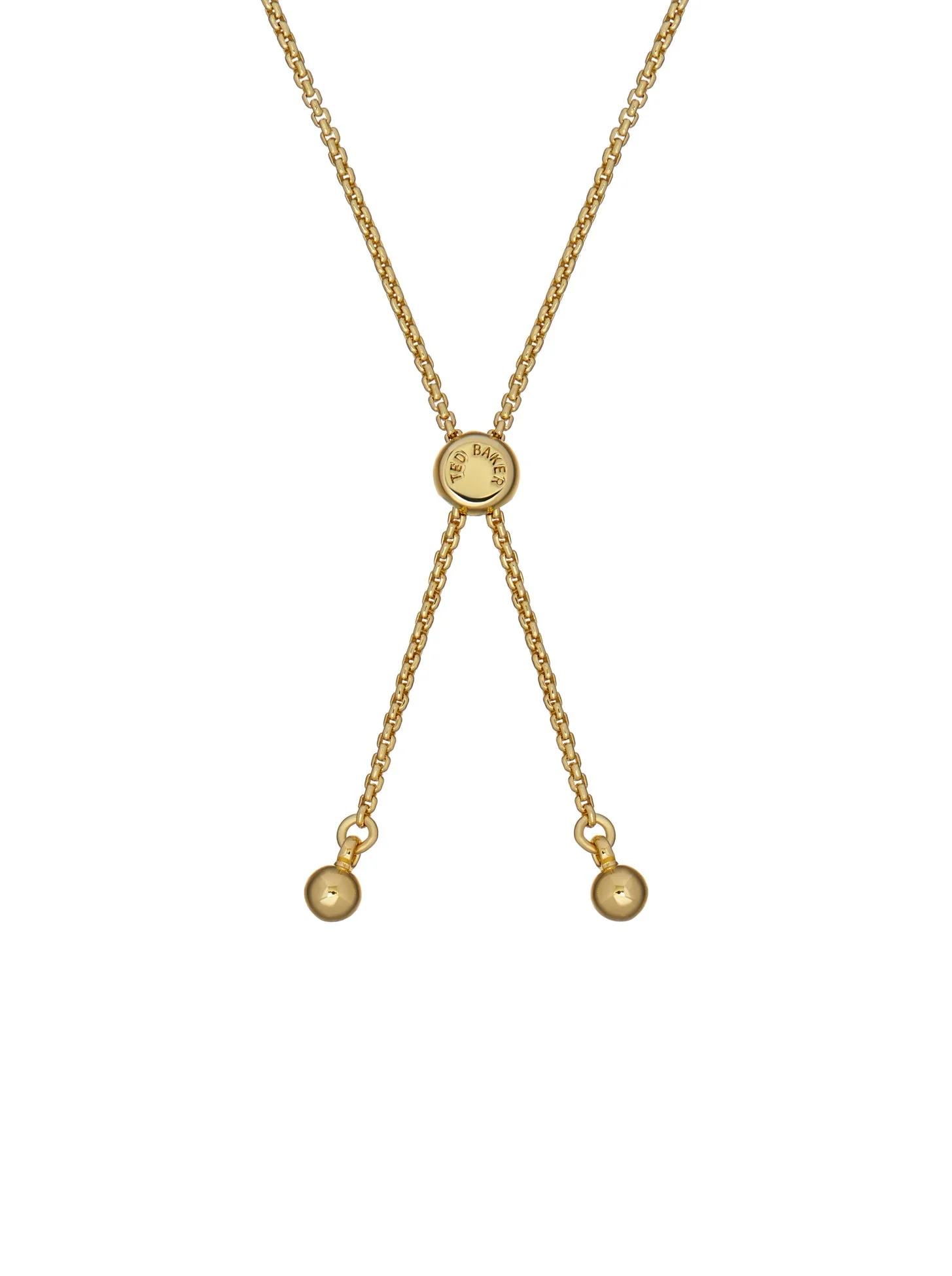 Soleta Solitaire Sparkle Crystal Adjust Gold