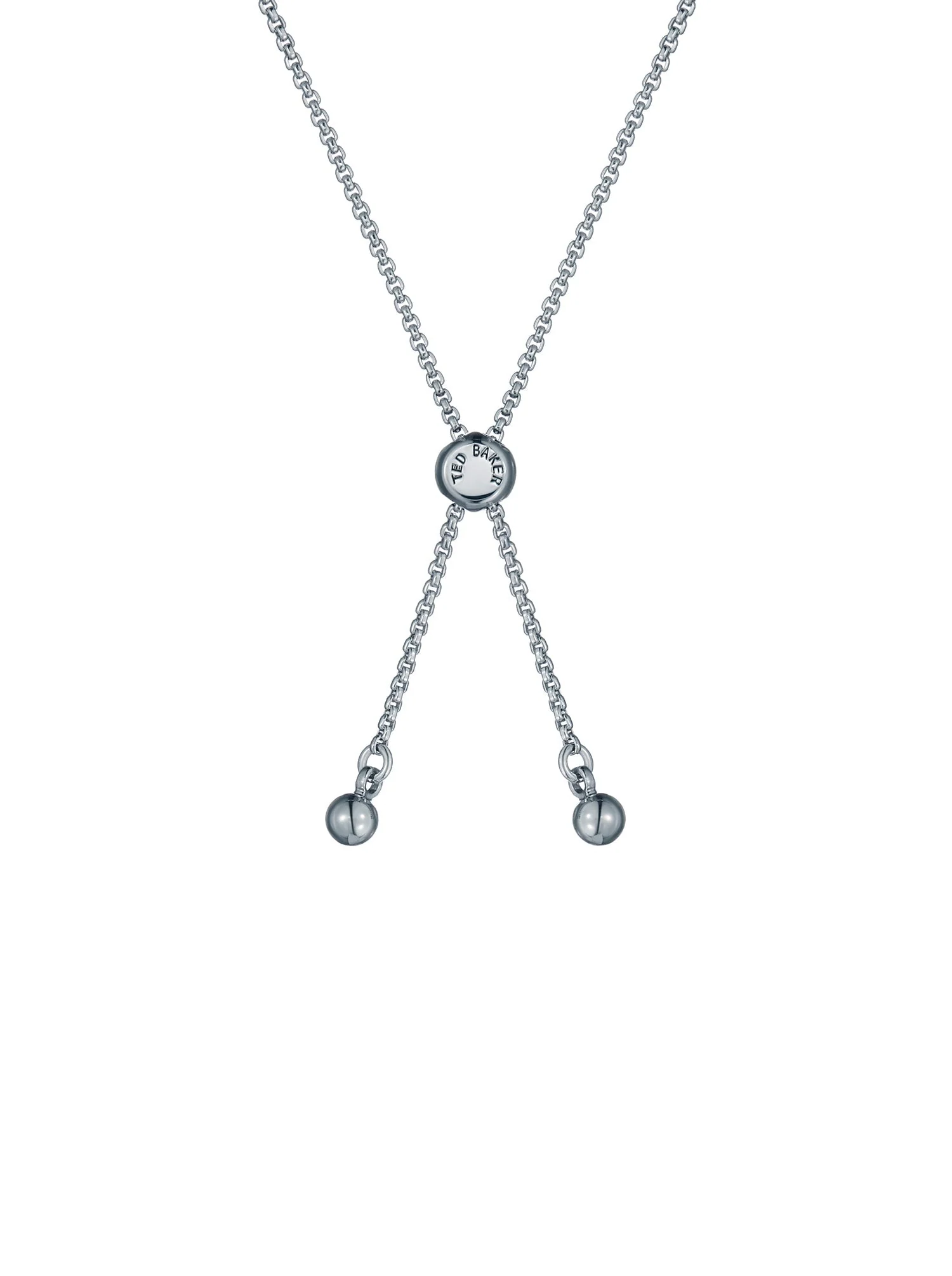 Soleta Solitaire Sparkle Crystal Adjustable Bracelet Lt-Blue-Silver - Image 3