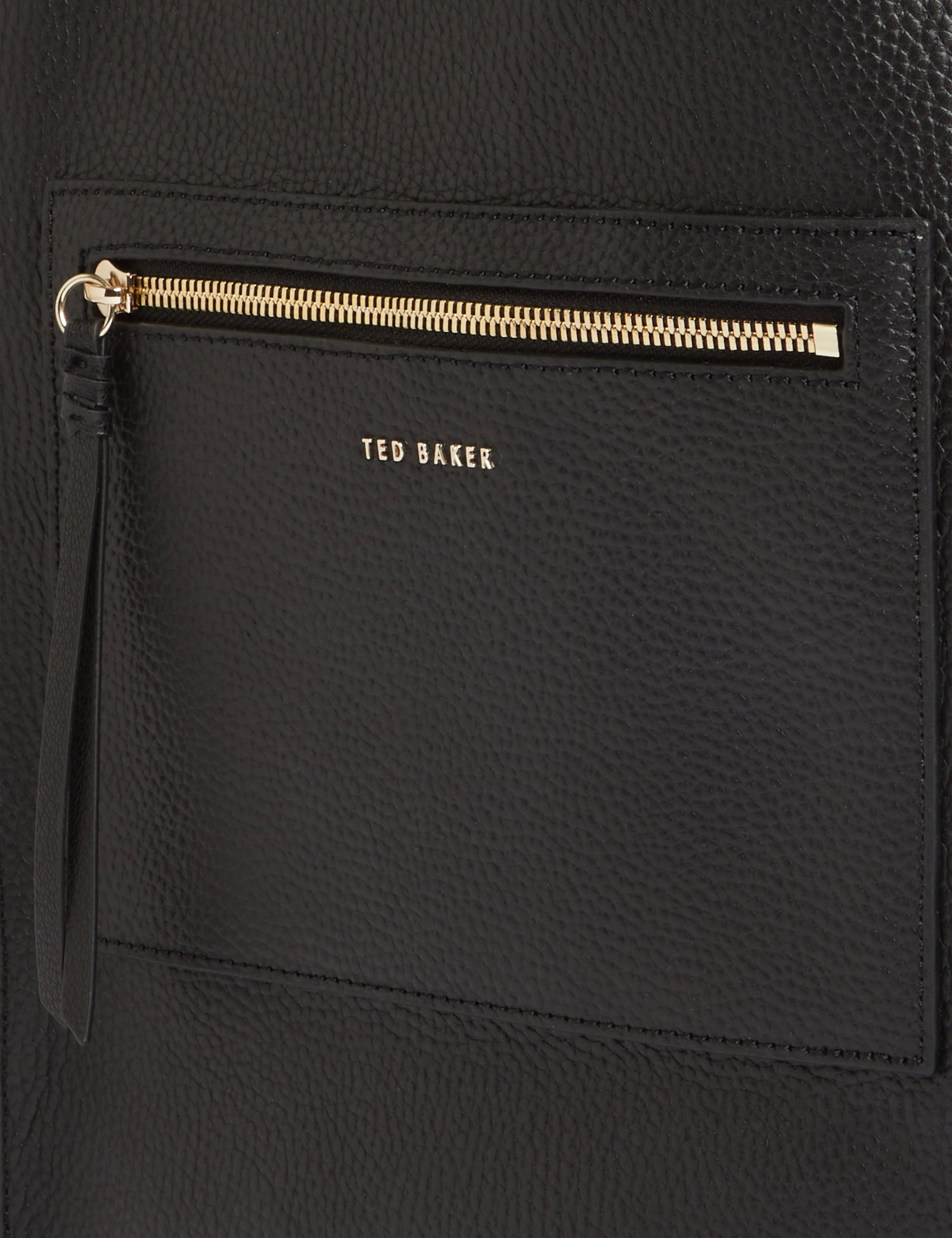 Taala Soft Slouch Small Leather Tote Bag Black - Image 3