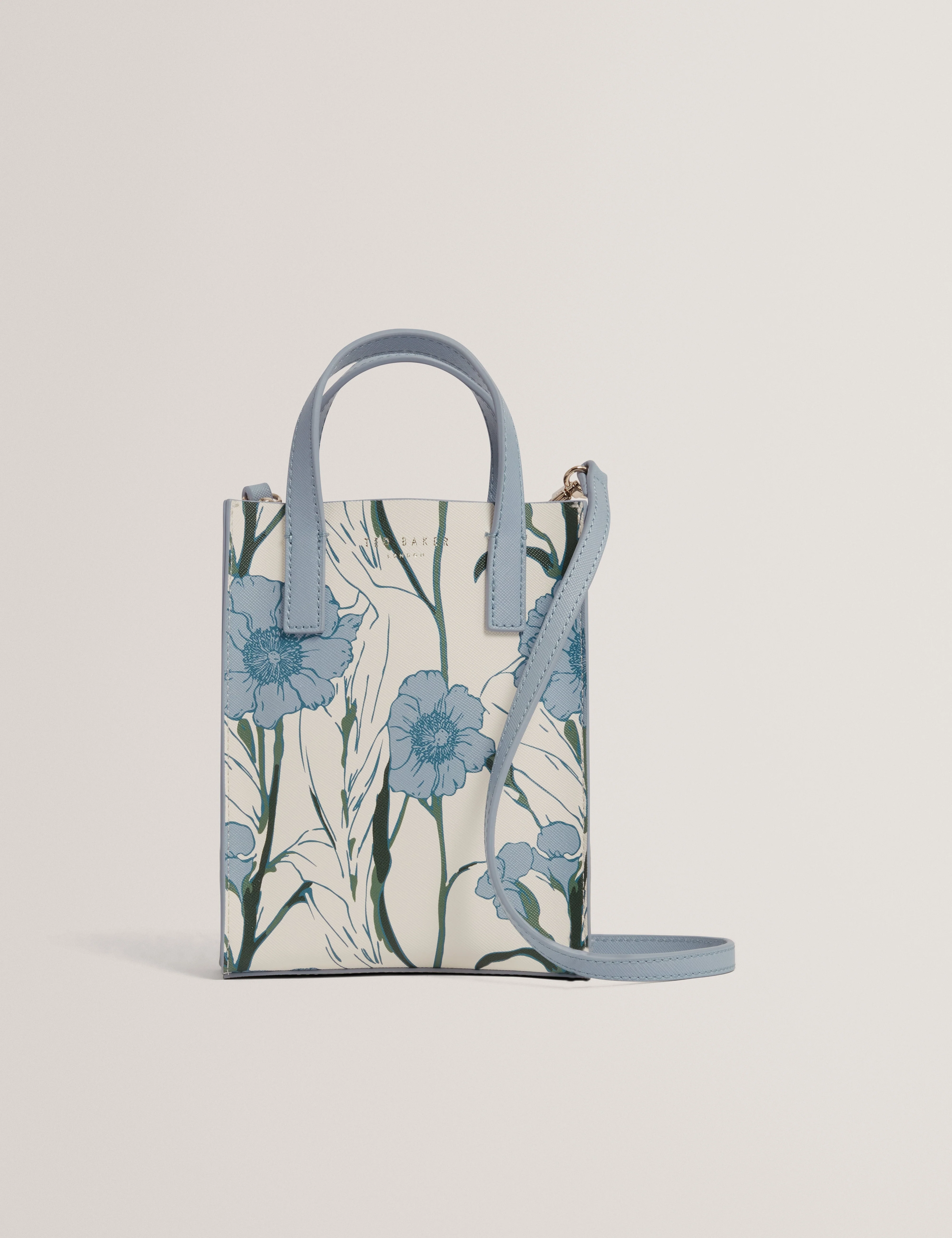 Taecon Floral Print Mini Icon Bag White