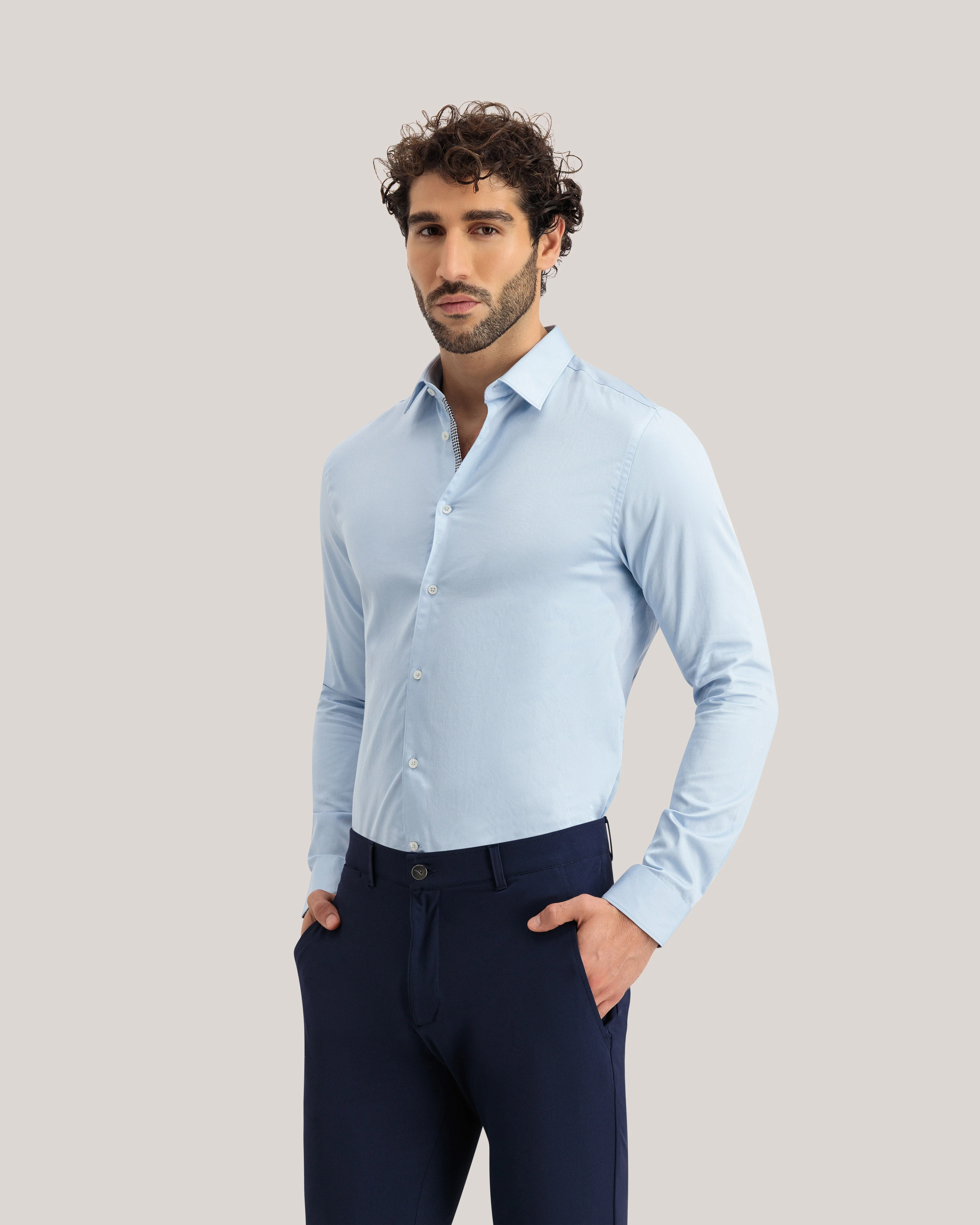 Tb178S Core Ice Blue Shirt Blue - Image 2