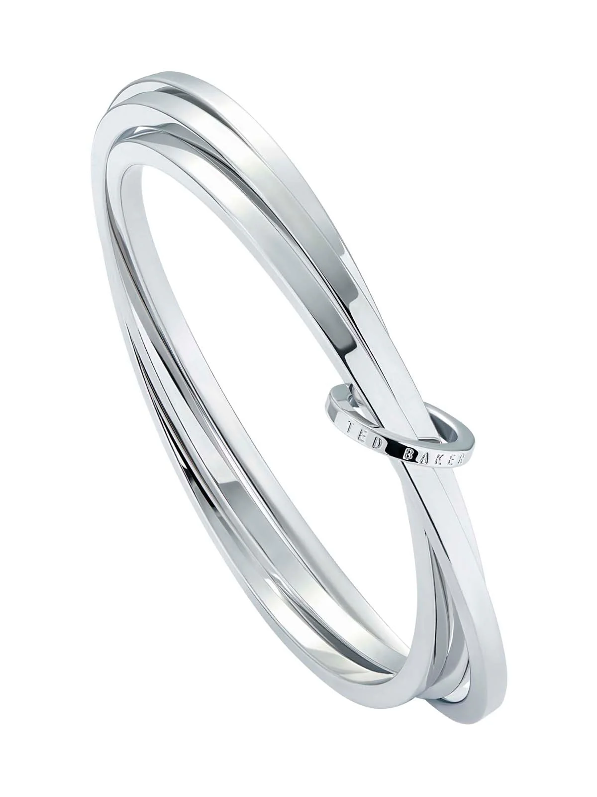 Huulia Multi Hoop Bangle Bracelet Silver - Image 4
