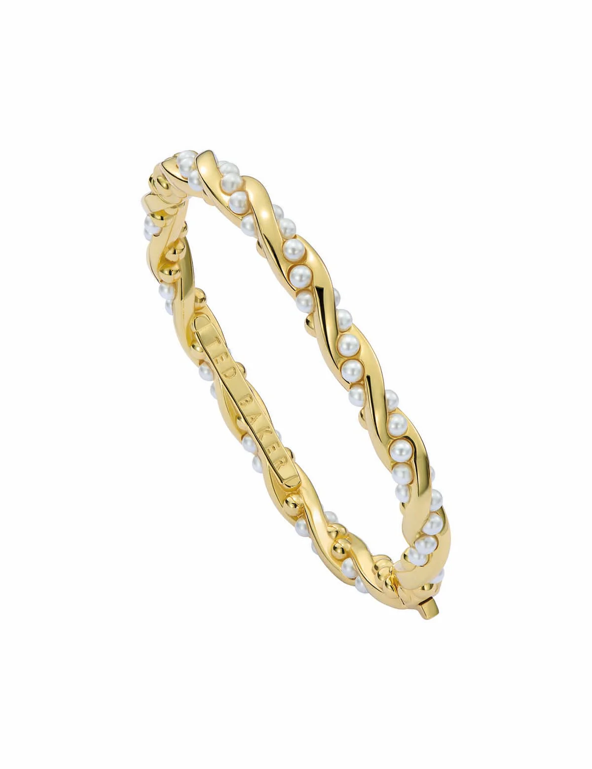 Tilaa Twisted Pearl Bangle Bracelet Pearl - Image 2