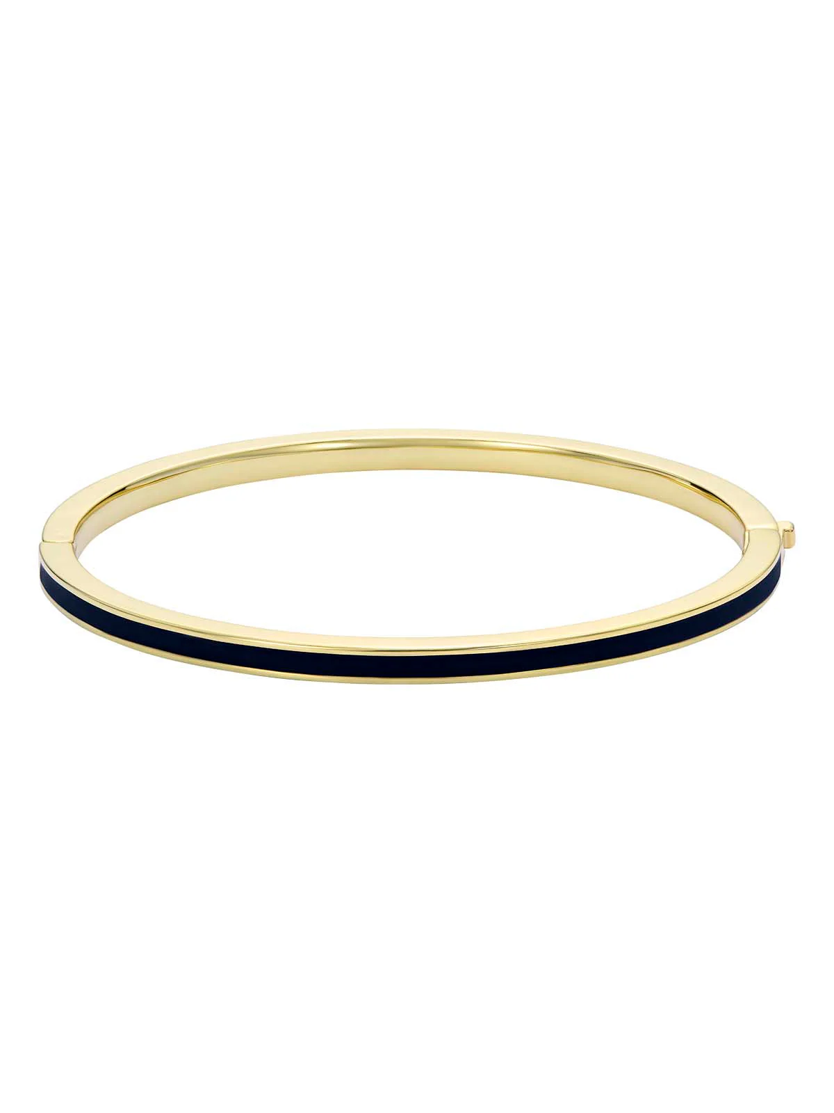 Roley Classic Colour Enamel Slim Bangle Black - Image 6