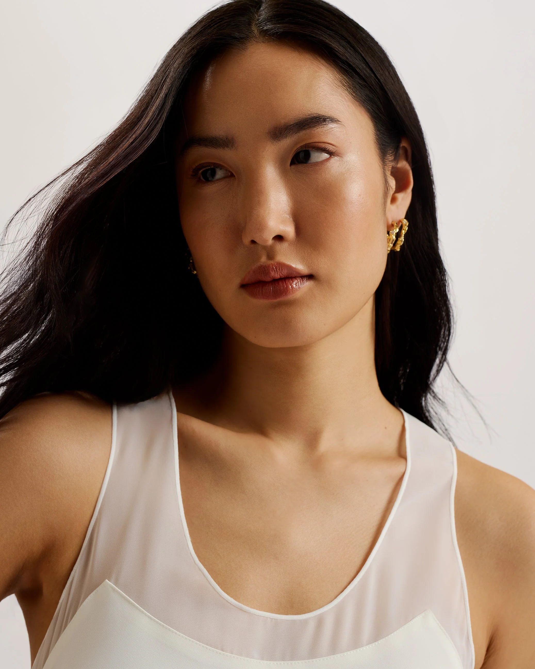 Tilama Tank Top With Racer Back Ivory - Image 2