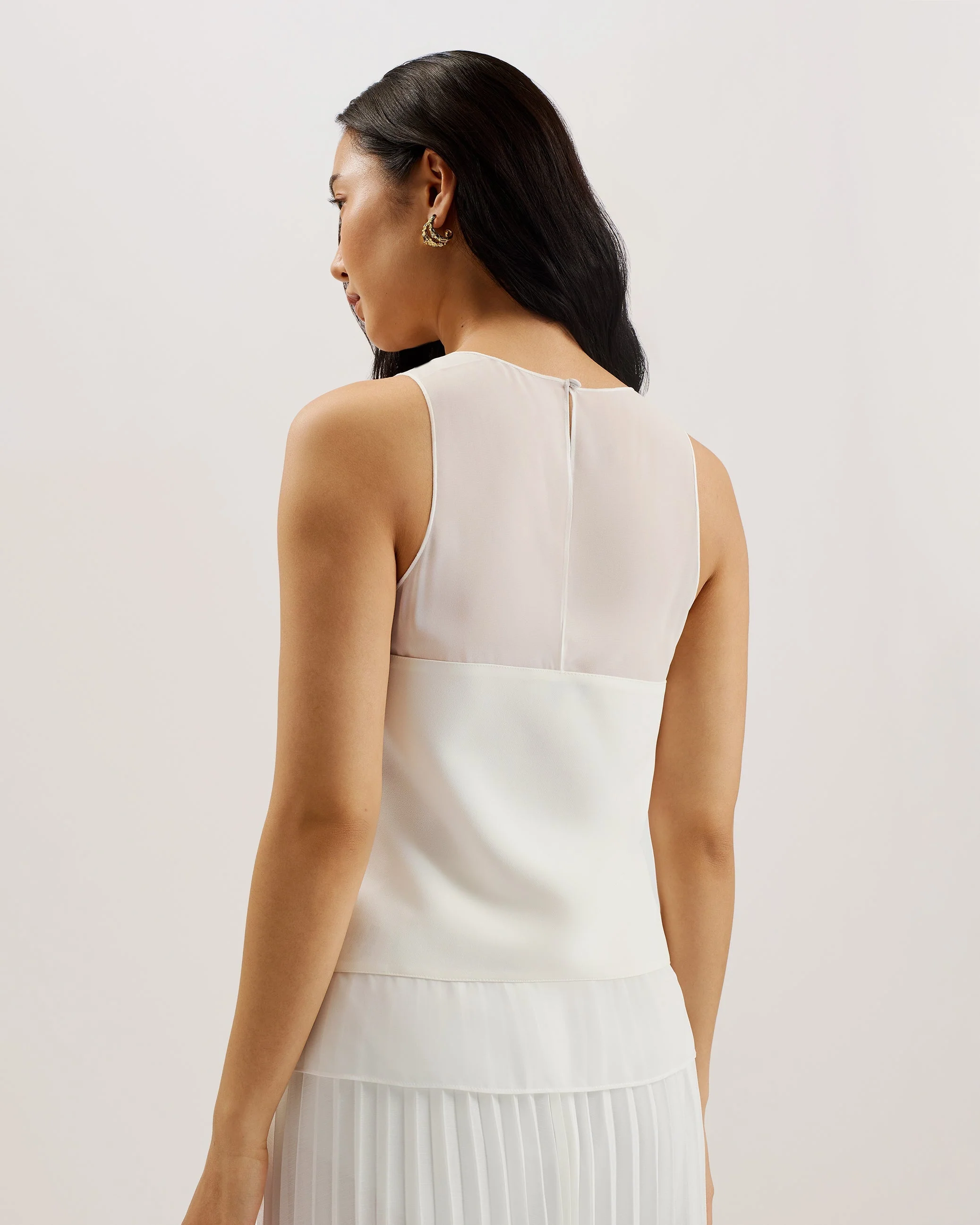 Tilama Tank Top With Racer Back Ivory - Image 5