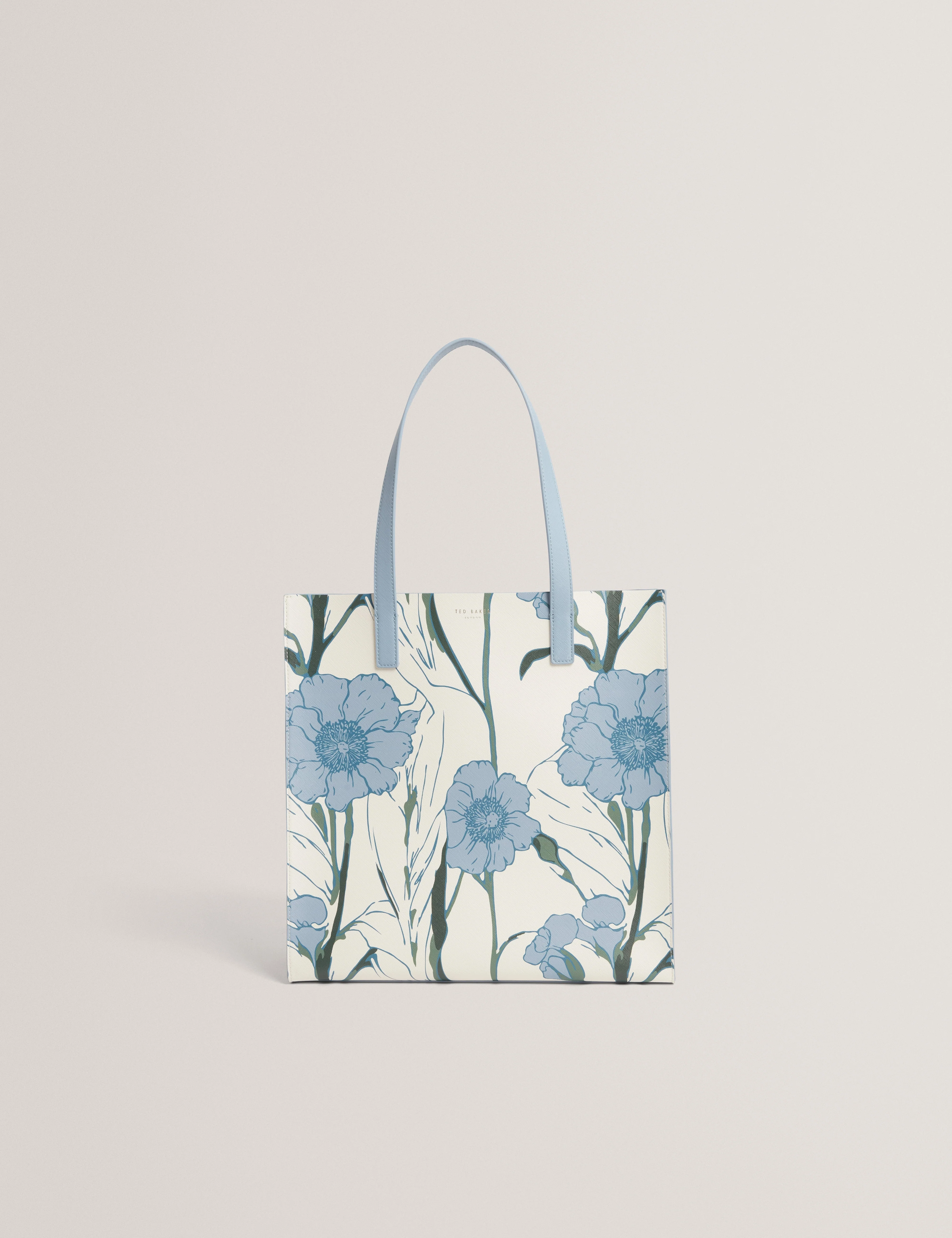 Tipcon Floral Print Large Icon Bag Lt-Blue