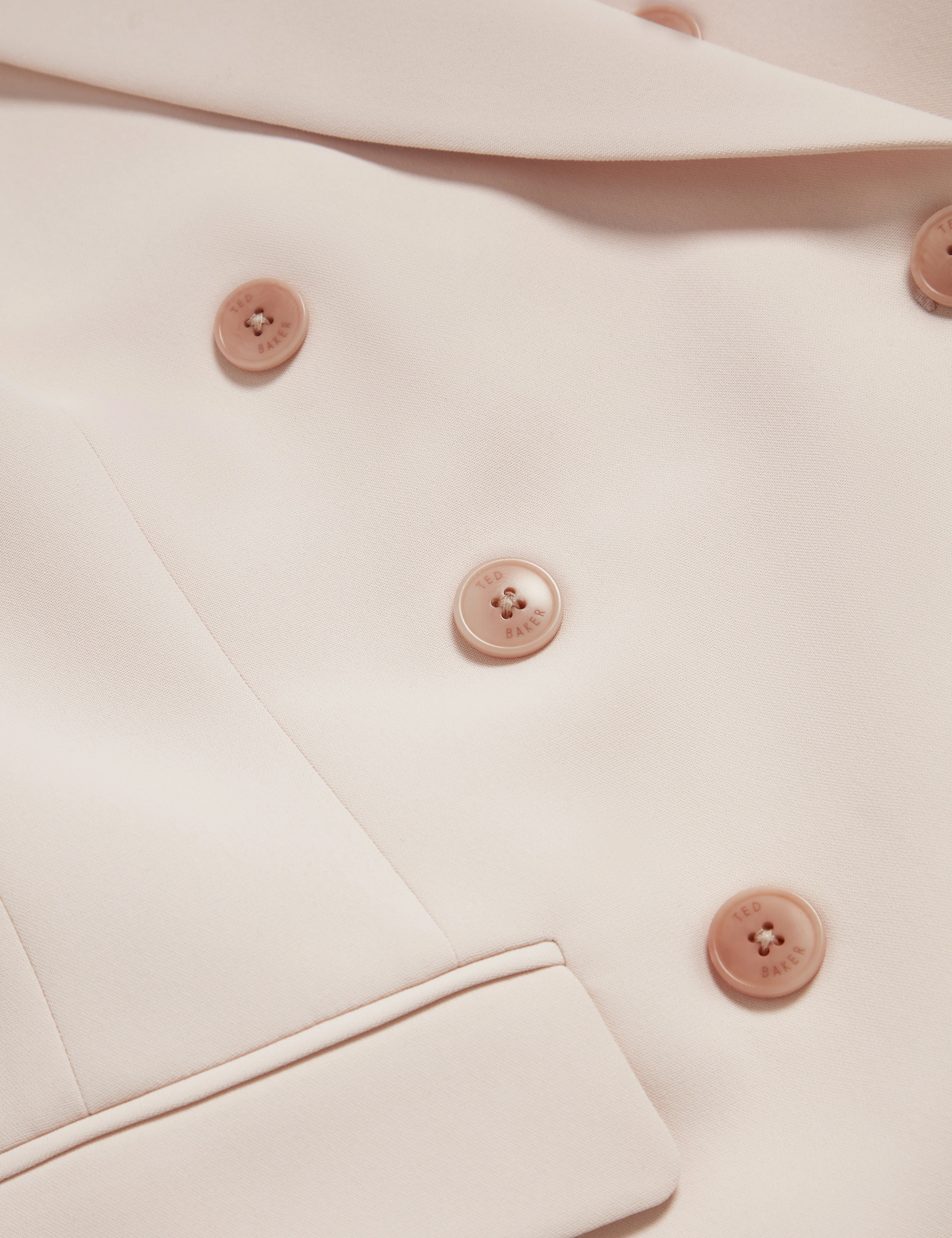 Traga Tailored Double Breasted Blazer Pl-Pink - Image 3