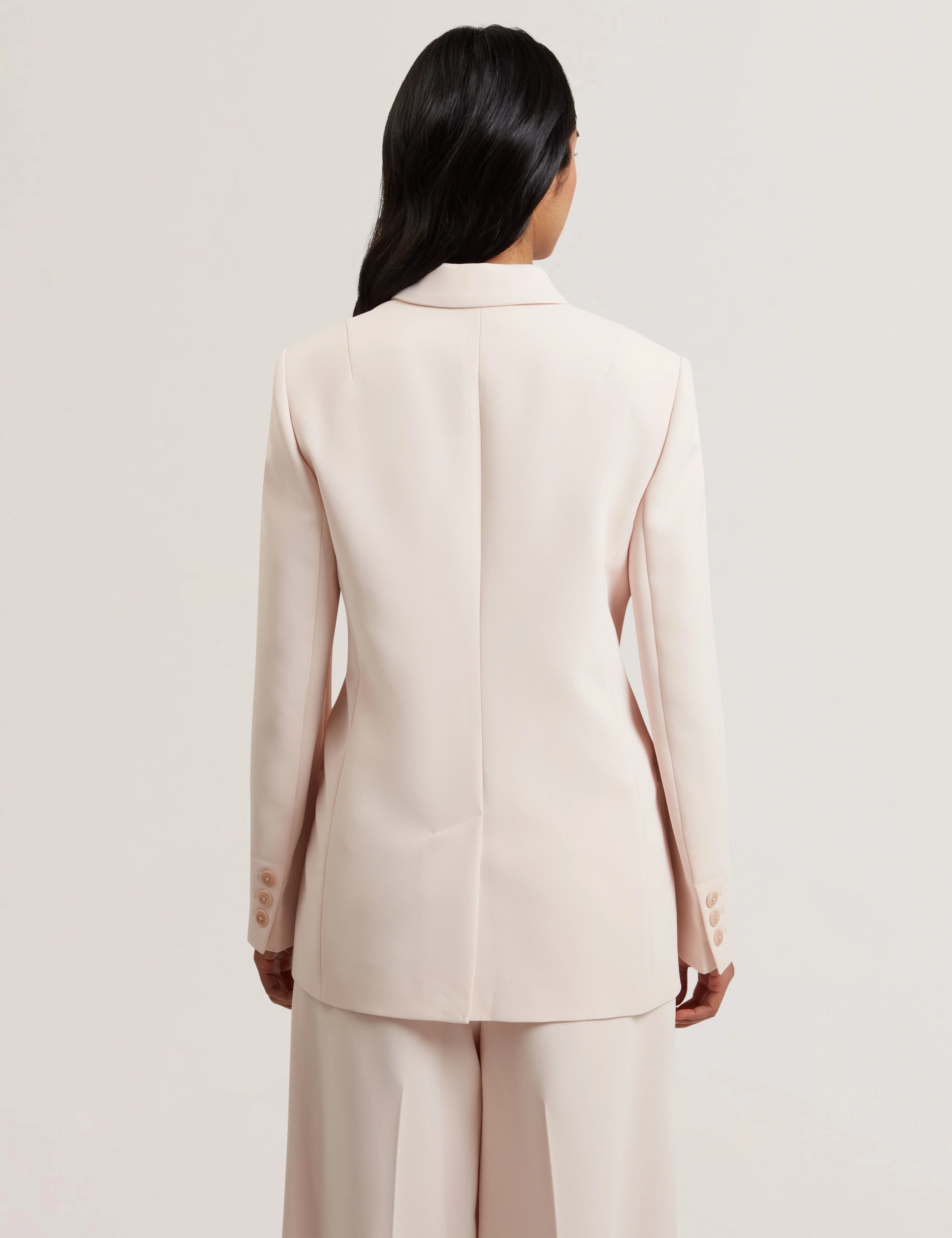 Traga Tailored Double Breasted Blazer Pl-Pink - Image 5