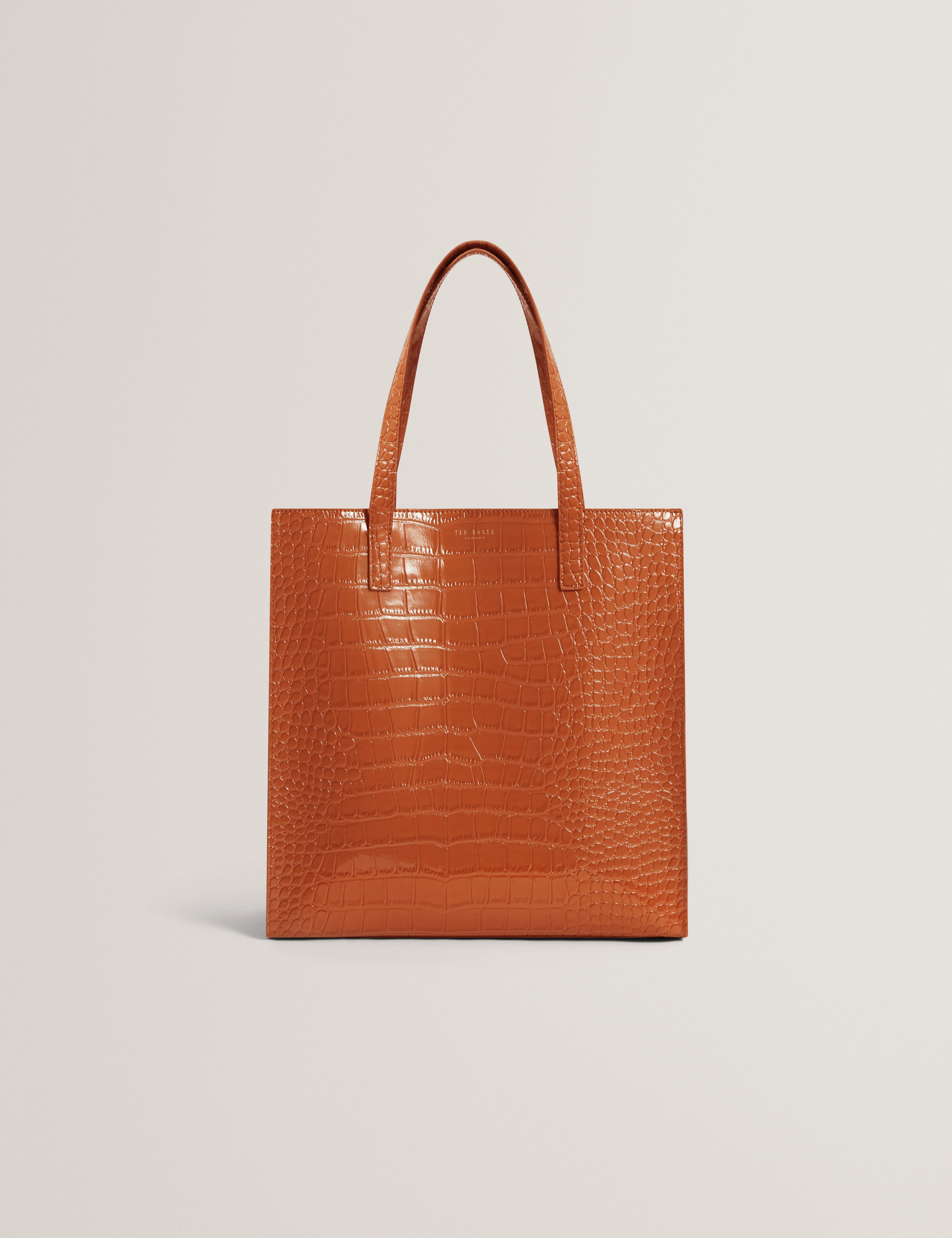 Wenella Croc Effect Large Icon Bag Tan