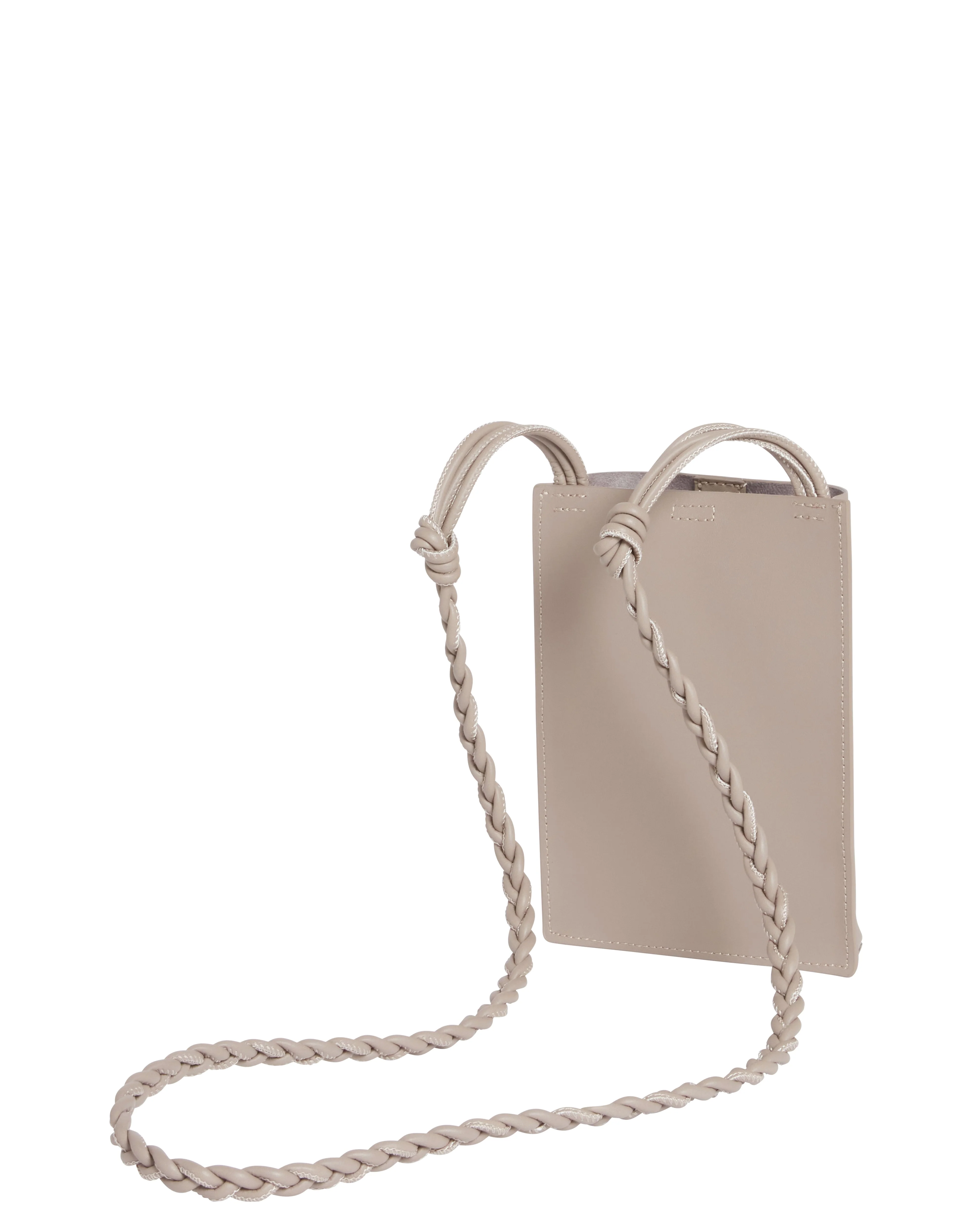 Wrylie Woven Strap Mini Crossbody Pouch Taupe - Image 2