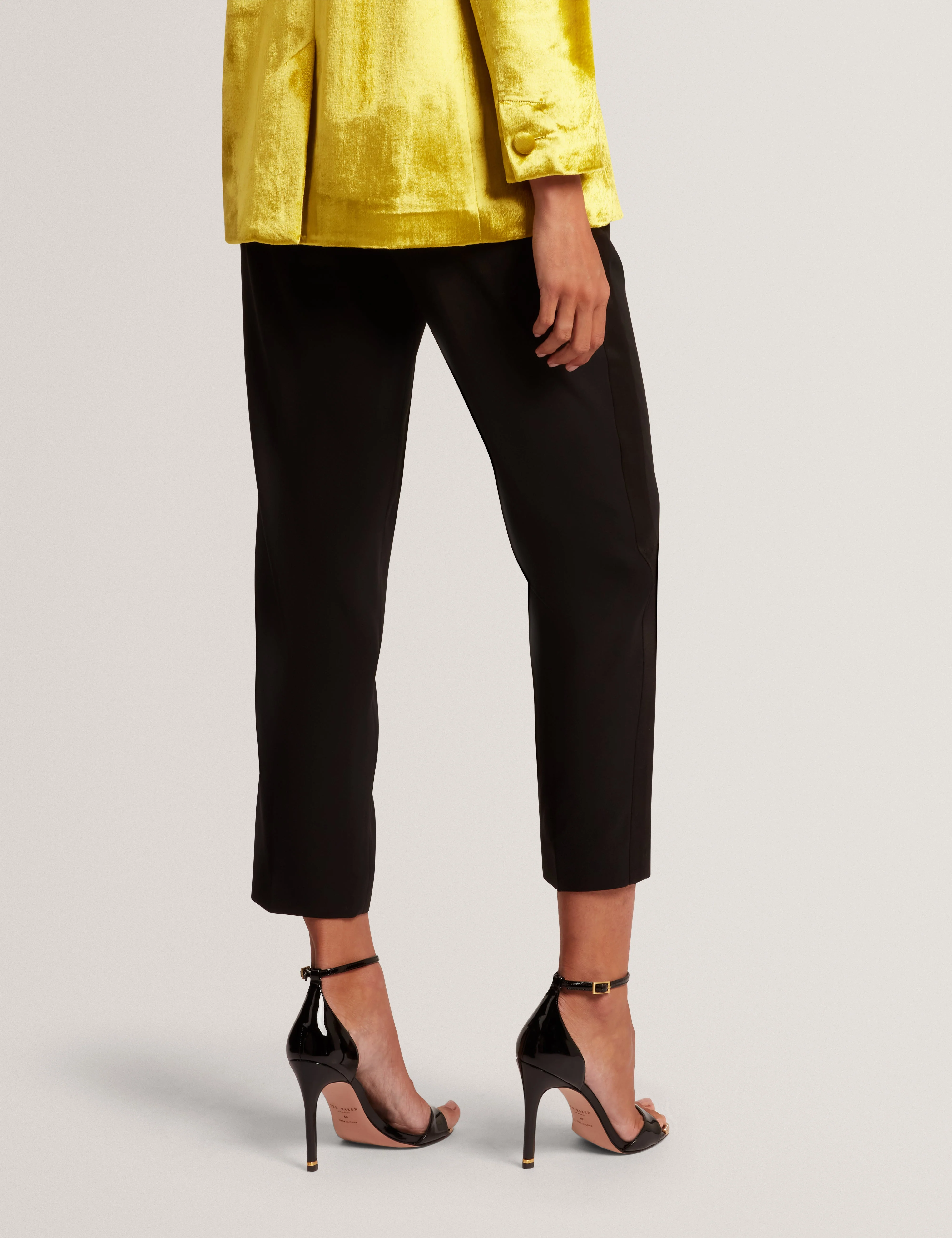 Xenit Tailored Trouser With Satin Detailing Black - Image 5